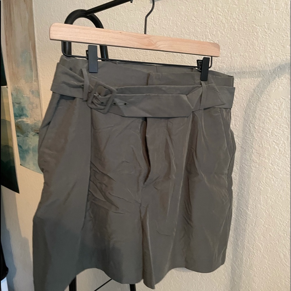 Olive Green “A New Day” Shorts